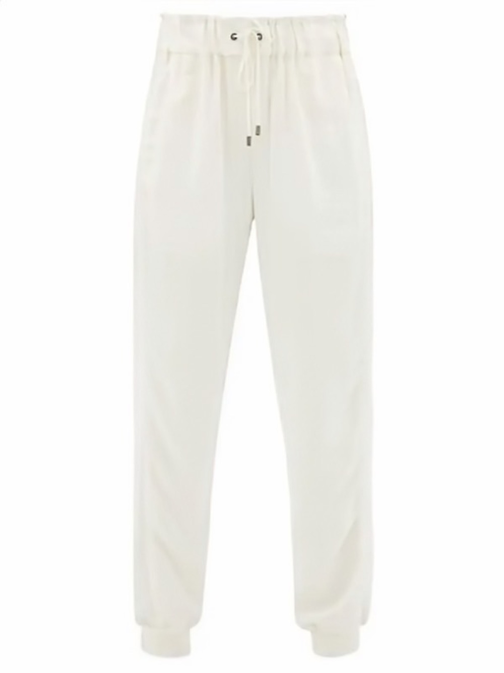 Vaara ‘Clemmie’ Drawstring Crepe Track Pant Joggers in “Cream” Size Small